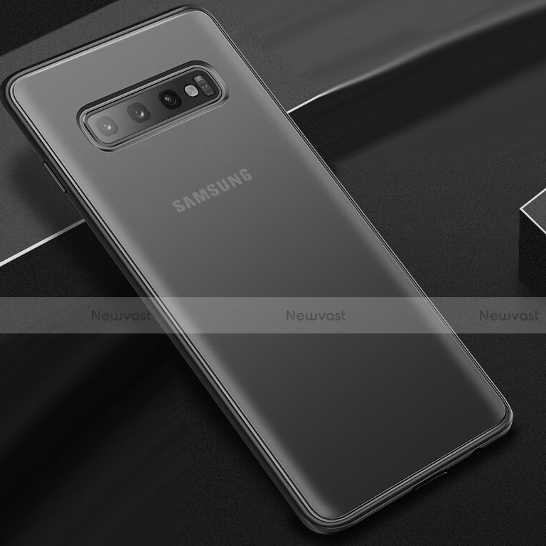 Ultra-thin Transparent TPU Soft Case T06 for Samsung Galaxy S10 Plus Black