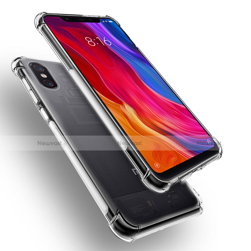 Ultra-thin Transparent TPU Soft Case T06 for Xiaomi Mi 8 Pro Global Version Clear