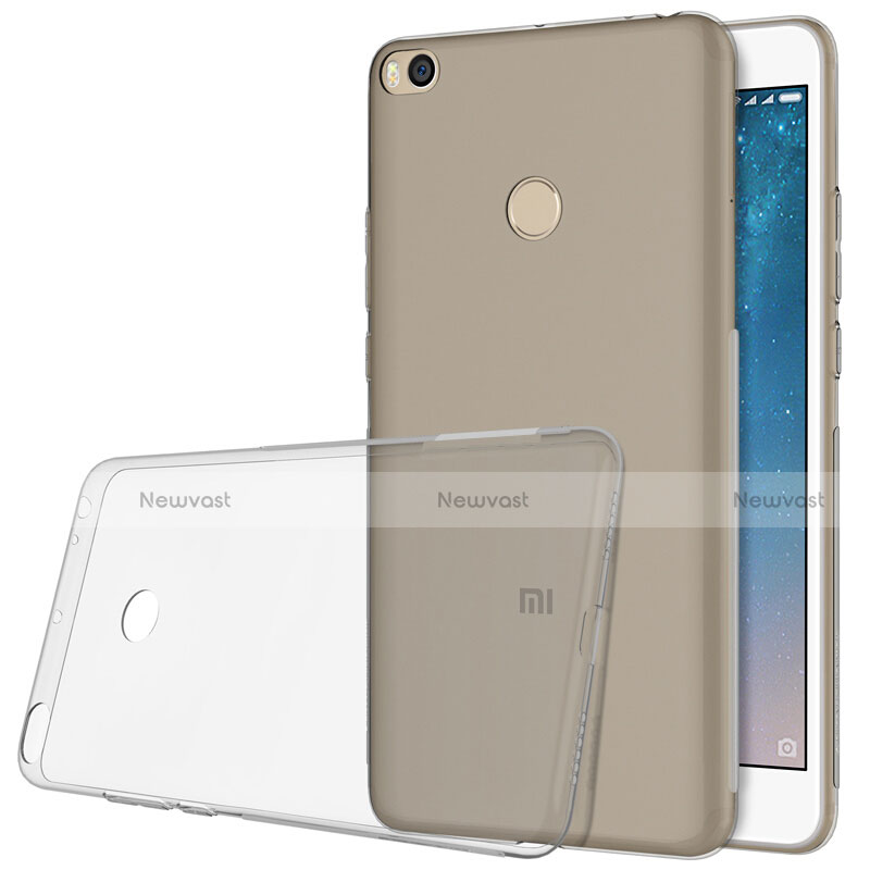 Ultra-thin Transparent TPU Soft Case T06 for Xiaomi Mi Max 2 Gray