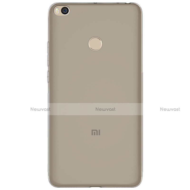 Ultra-thin Transparent TPU Soft Case T06 for Xiaomi Mi Max 2 Gray