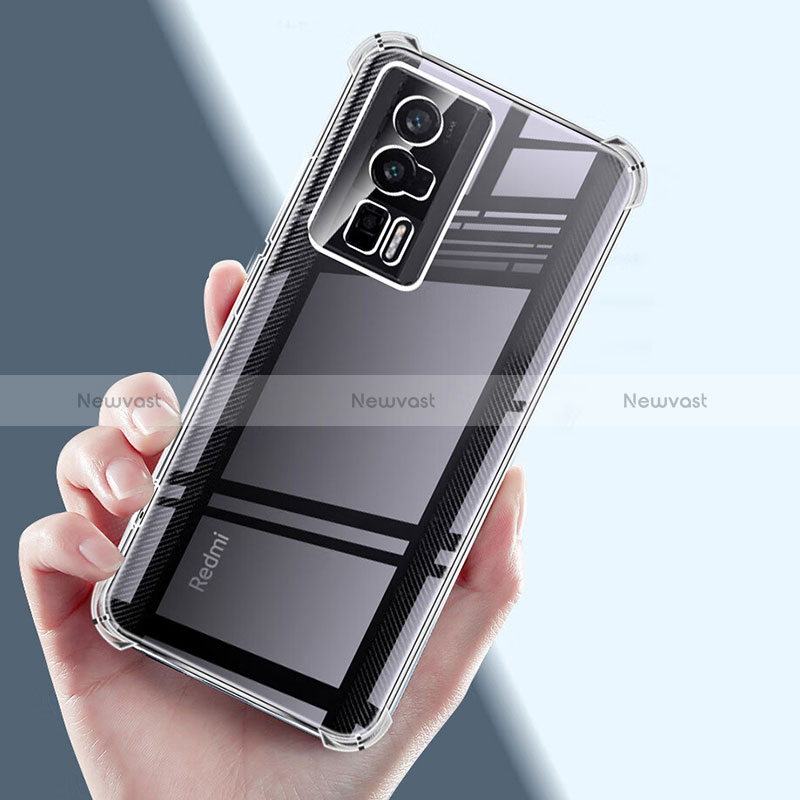 Ultra-thin Transparent TPU Soft Case T06 for Xiaomi Poco F5 Pro 5G Clear