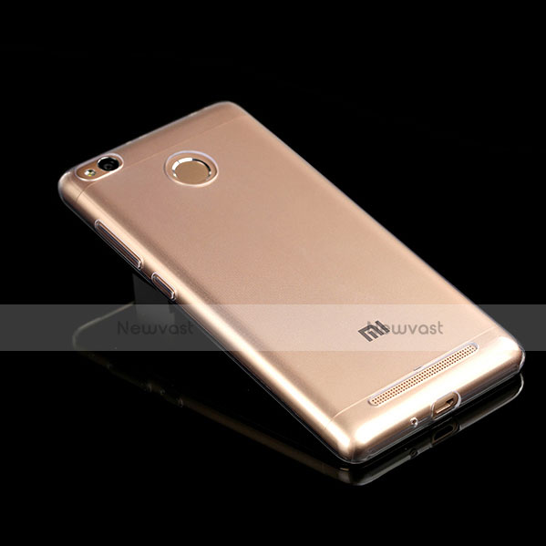 Ultra-thin Transparent TPU Soft Case T06 for Xiaomi Redmi 3 Pro Gray