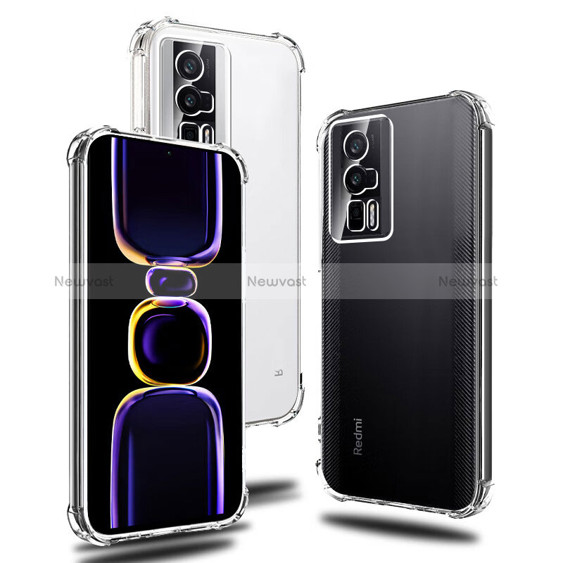 Ultra-thin Transparent TPU Soft Case T06 for Xiaomi Redmi K60 5G Clear