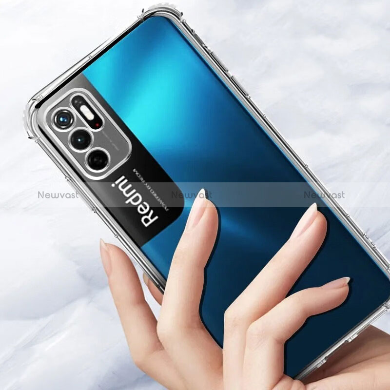 Ultra-thin Transparent TPU Soft Case T06 for Xiaomi Redmi Note 10 5G Clear