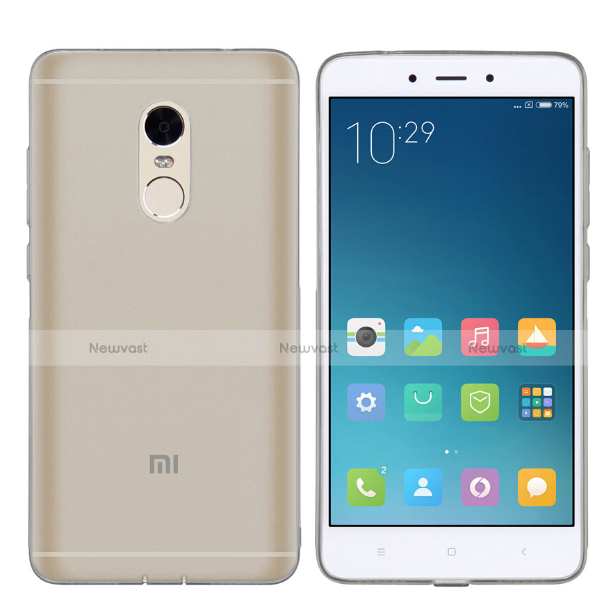 Ultra-thin Transparent TPU Soft Case T06 for Xiaomi Redmi Note 4 Gray