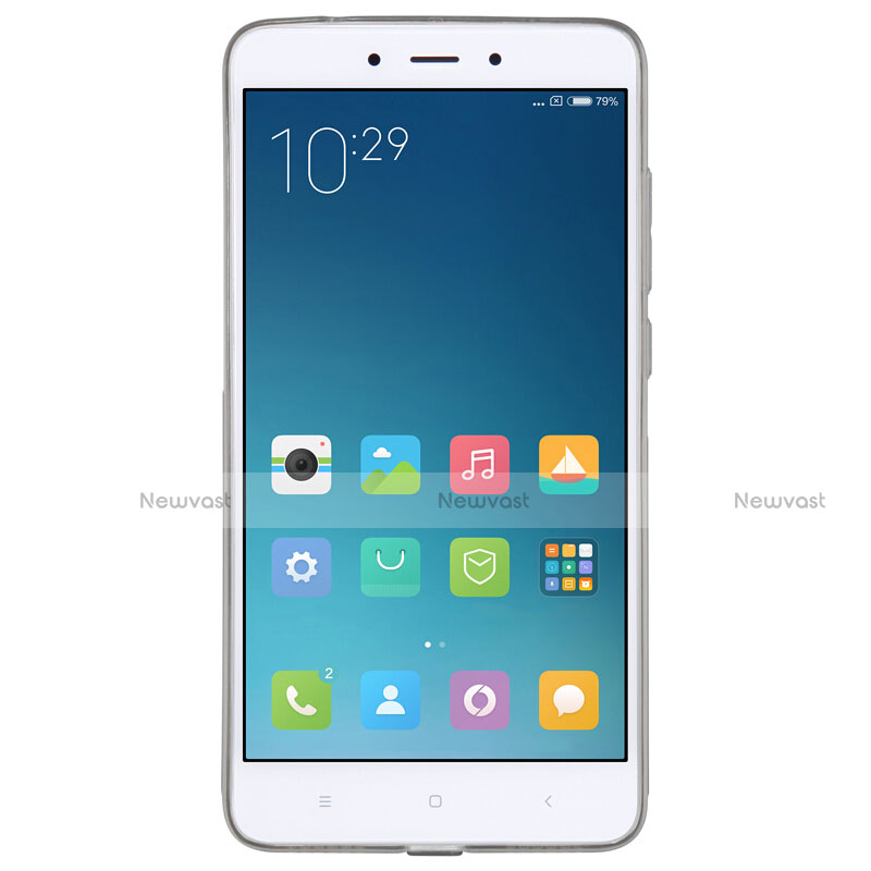 Ultra-thin Transparent TPU Soft Case T06 for Xiaomi Redmi Note 4 Gray