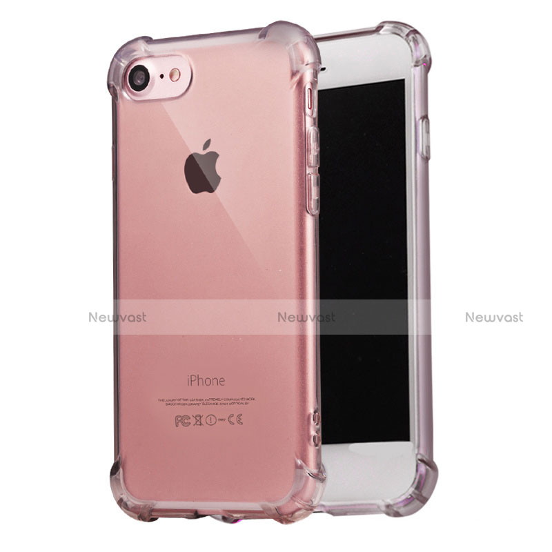 Ultra-thin Transparent TPU Soft Case T07 for Apple iPhone 7 Gray