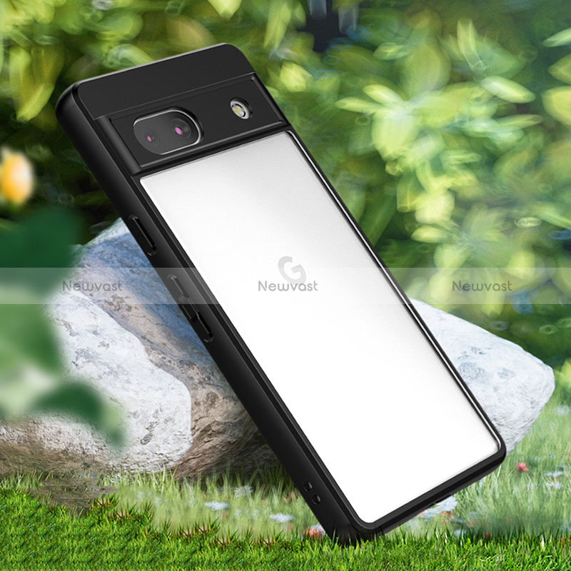 Ultra-thin Transparent TPU Soft Case T07 for Google Pixel 7a 5G Black