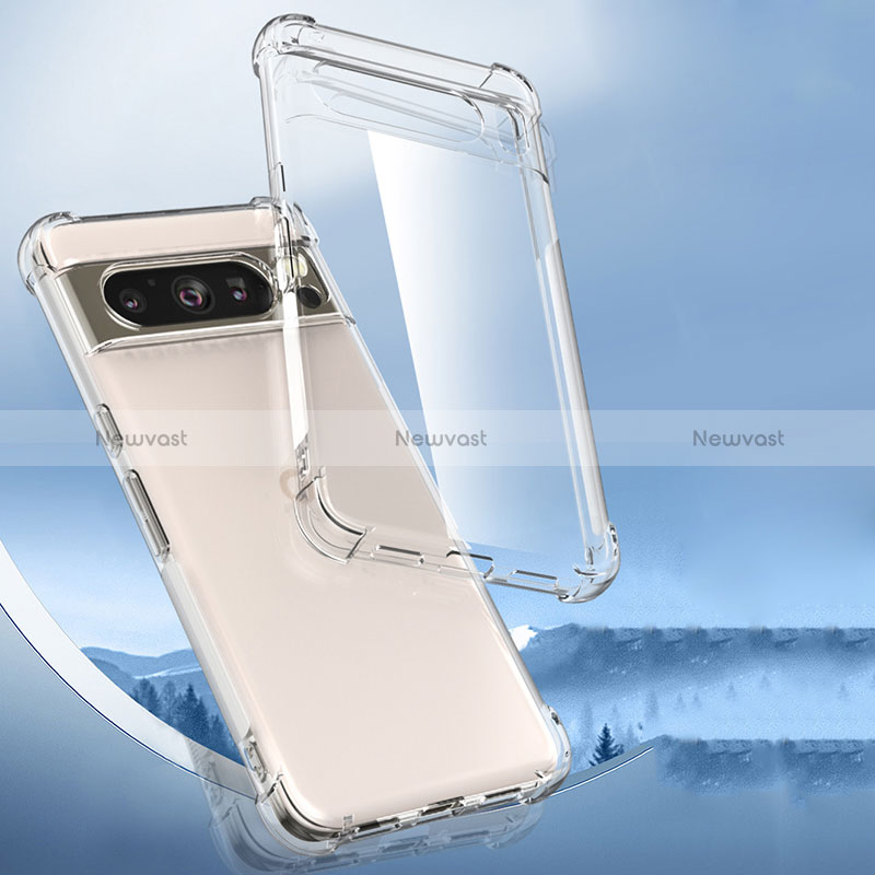 Ultra-thin Transparent TPU Soft Case T07 for Google Pixel 8 Pro 5G Clear