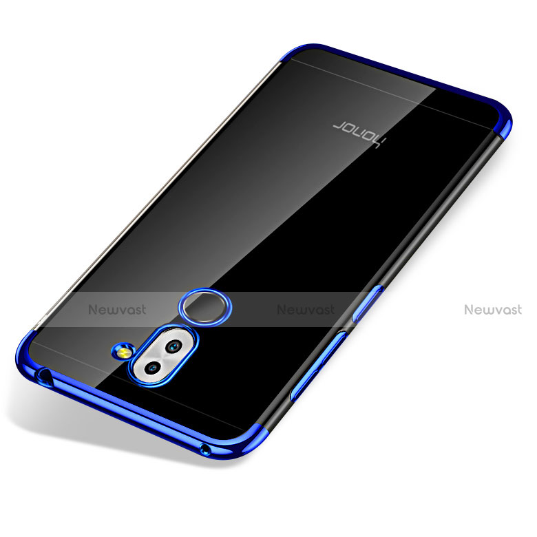 Ultra-thin Transparent TPU Soft Case T07 for Huawei Honor 6X Pro Blue