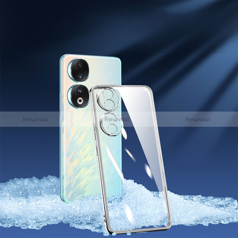 Ultra-thin Transparent TPU Soft Case T07 for Huawei Honor 90 Pro 5G Silver