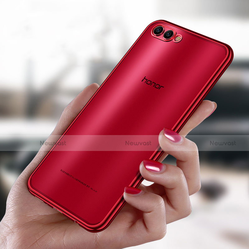 Ultra-thin Transparent TPU Soft Case T07 for Huawei Honor V10 Red