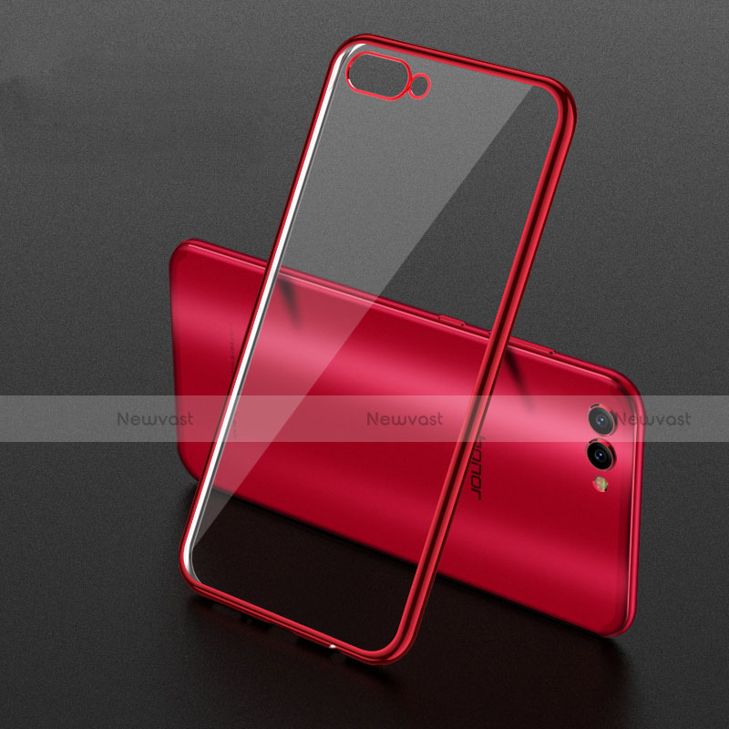 Ultra-thin Transparent TPU Soft Case T07 for Huawei Honor View 10 Red