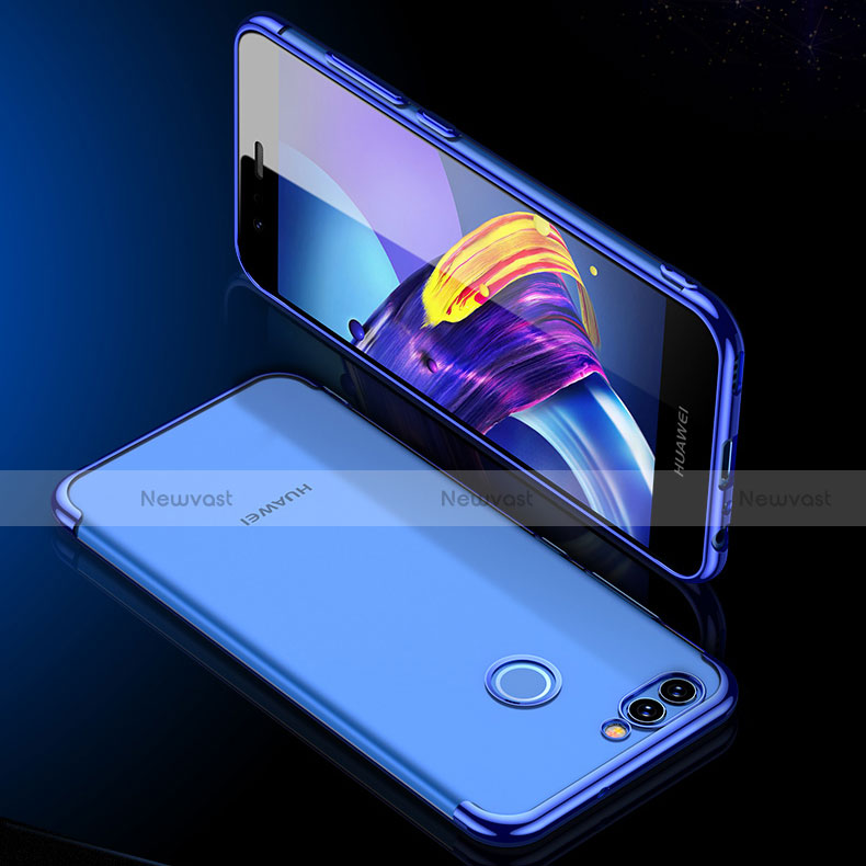 Ultra-thin Transparent TPU Soft Case T07 for Huawei Nova 2 Blue