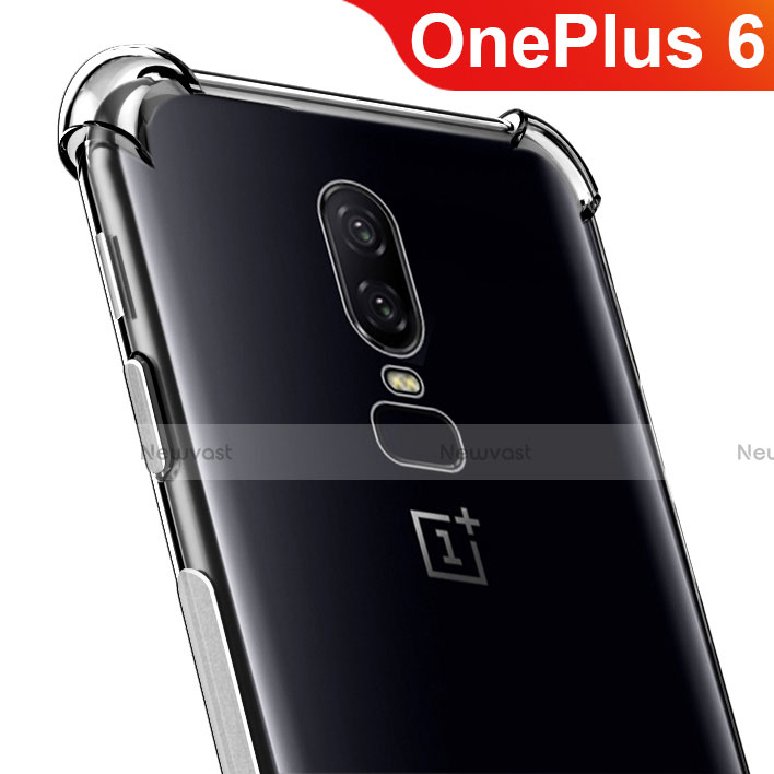 Ultra-thin Transparent TPU Soft Case T07 for OnePlus 6 Clear