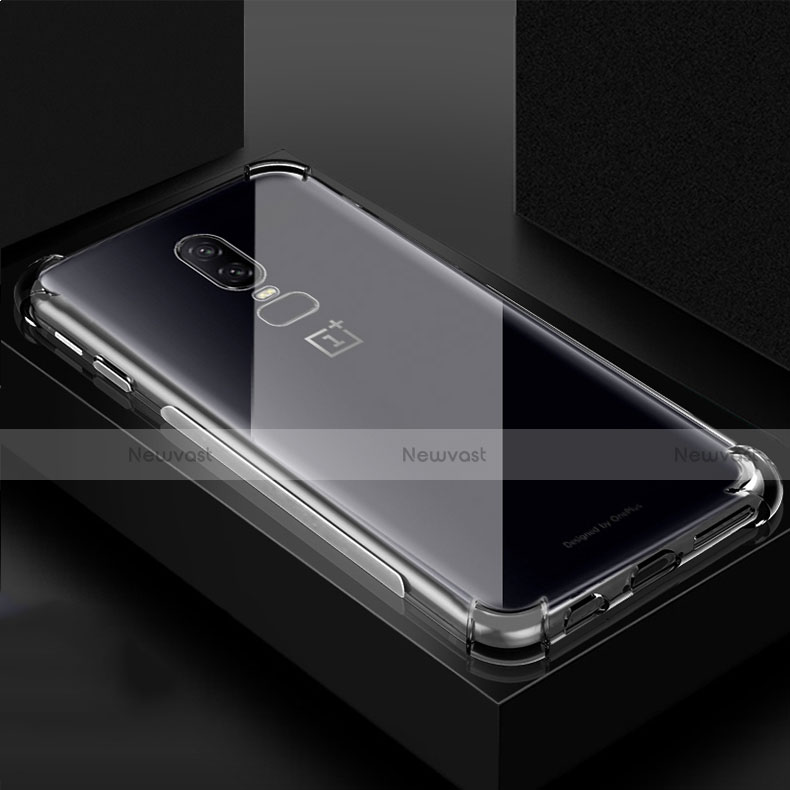 Ultra-thin Transparent TPU Soft Case T07 for OnePlus 6 Clear