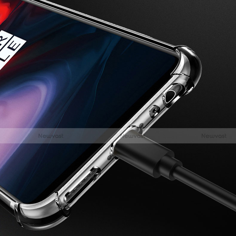 Ultra-thin Transparent TPU Soft Case T07 for OnePlus 6 Clear