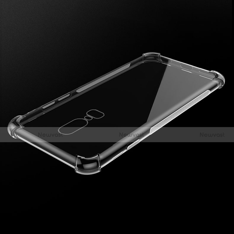 Ultra-thin Transparent TPU Soft Case T07 for OnePlus 6 Clear