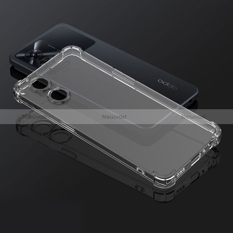 Ultra-thin Transparent TPU Soft Case T07 for Oppo A1 5G Clear