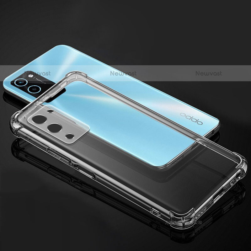 Ultra-thin Transparent TPU Soft Case T07 for Oppo A55 5G Clear