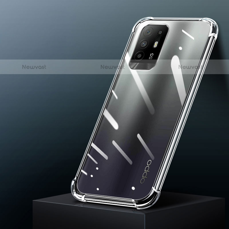 Ultra-thin Transparent TPU Soft Case T07 for Oppo A95 5G Clear