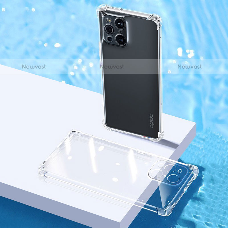 Ultra-thin Transparent TPU Soft Case T07 for Oppo Find X3 Pro 5G Clear