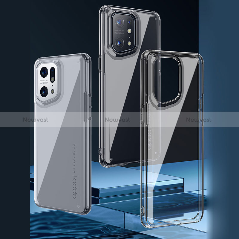 Ultra-thin Transparent TPU Soft Case T07 for Oppo Find X5 5G Clear