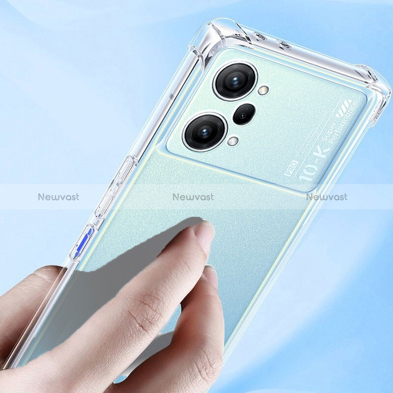 Ultra-thin Transparent TPU Soft Case T07 for Oppo K10 Pro 5G Clear