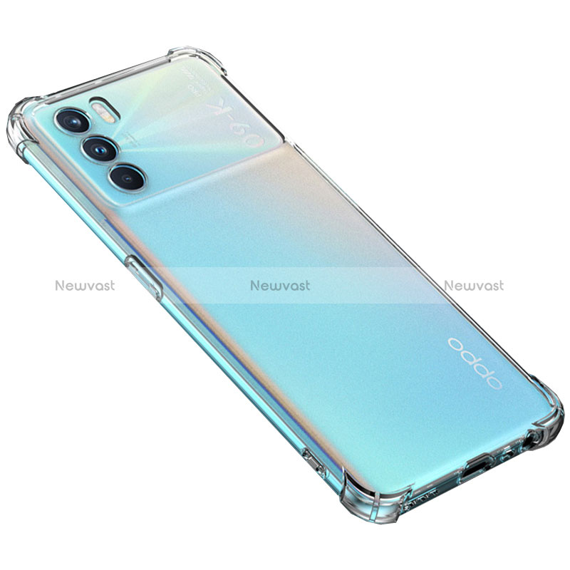 Ultra-thin Transparent TPU Soft Case T07 for Oppo K9 Pro 5G Clear