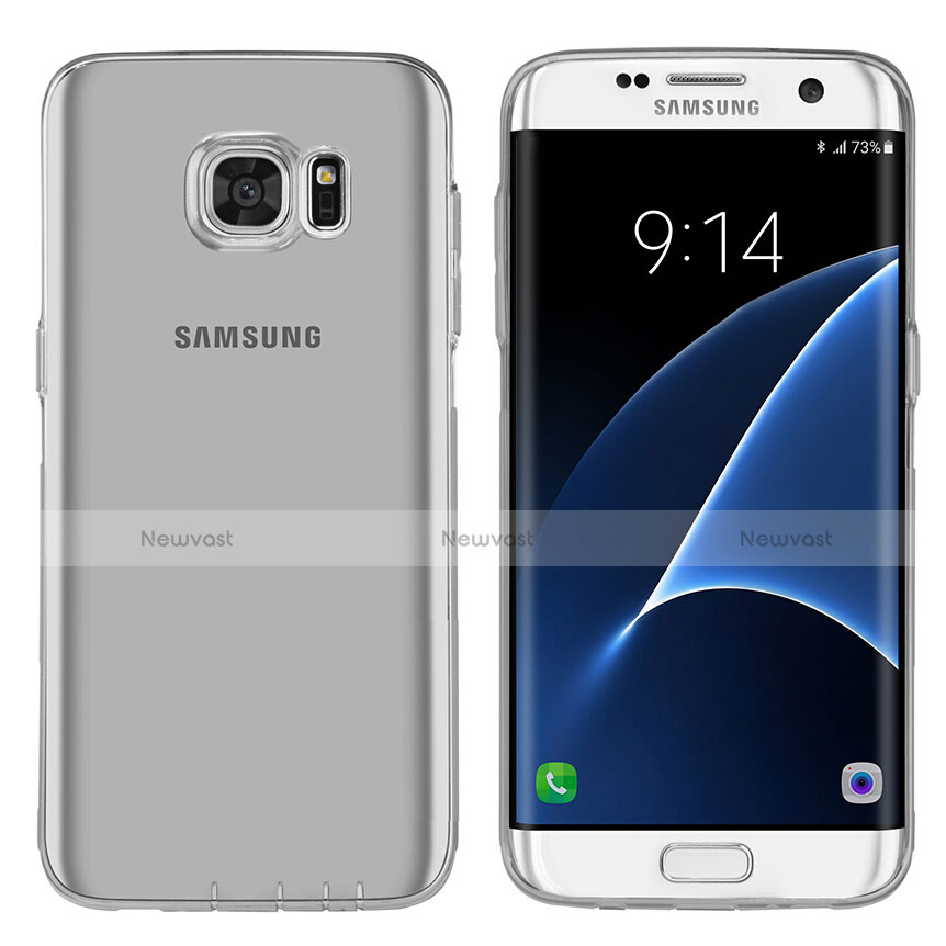 Ultra-thin Transparent TPU Soft Case T07 for Samsung Galaxy S7 Edge G935F Gray