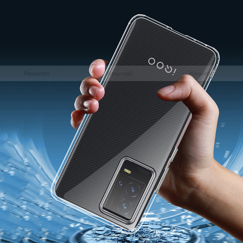 Ultra-thin Transparent TPU Soft Case T07 for Vivo iQOO 8 Pro 5G Clear