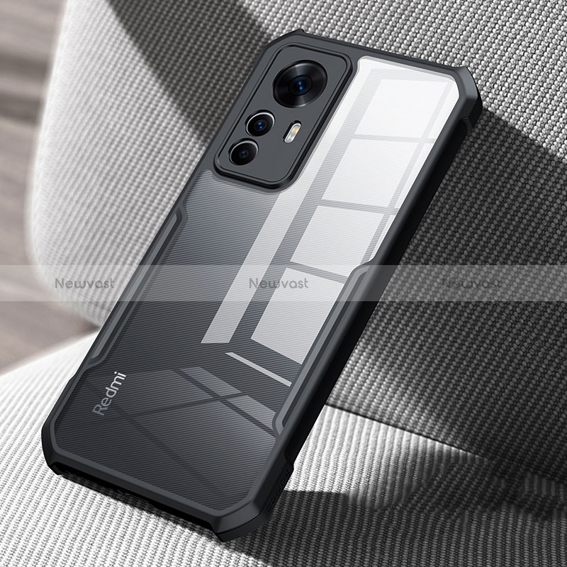 Ultra-thin Transparent TPU Soft Case T07 for Xiaomi Mi 12T Pro 5G Black