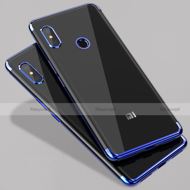 Ultra-thin Transparent TPU Soft Case T07 for Xiaomi Mi 6X Blue