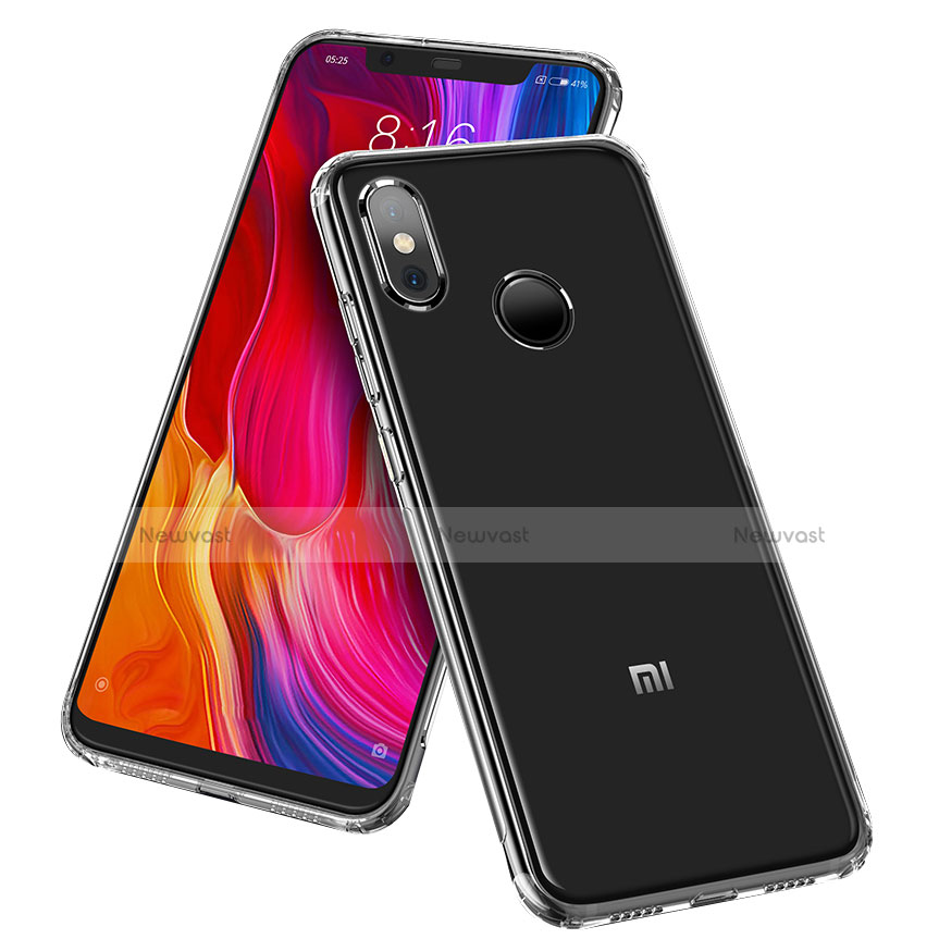 Ultra-thin Transparent TPU Soft Case T07 for Xiaomi Mi 8 Clear