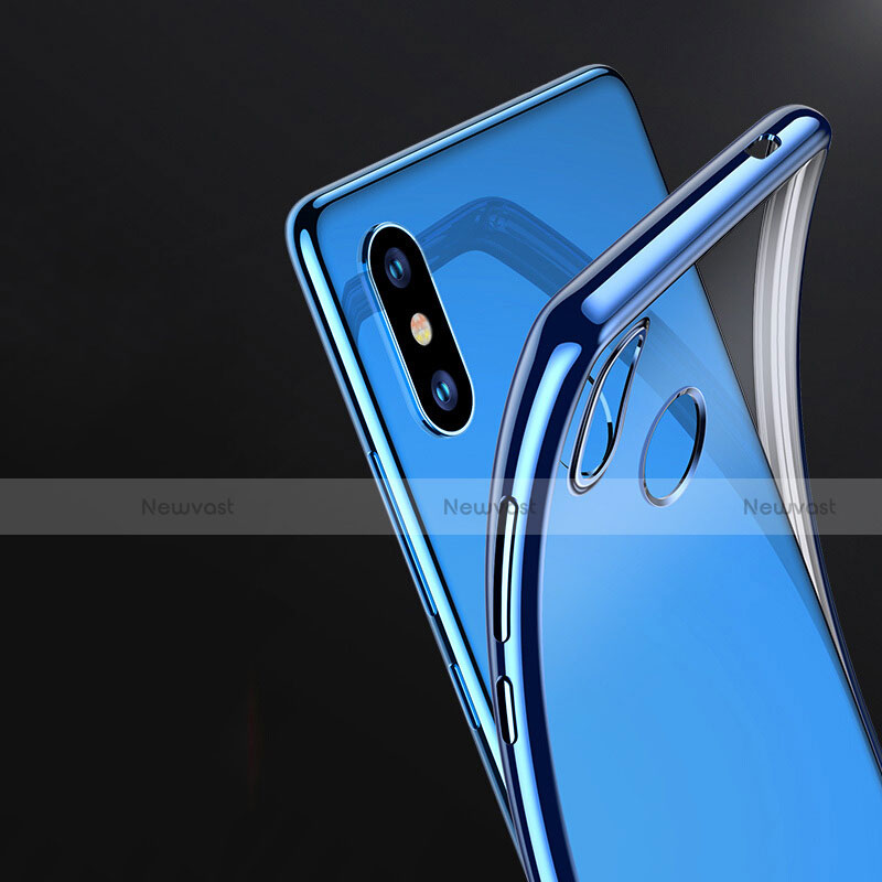 Ultra-thin Transparent TPU Soft Case T07 for Xiaomi Mi 8 SE Blue