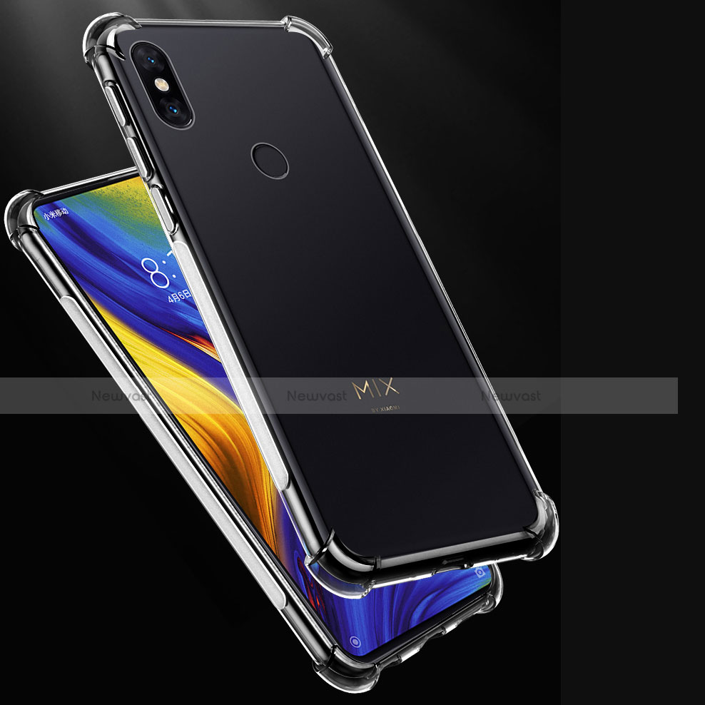 Ultra-thin Transparent TPU Soft Case T07 for Xiaomi Mi Mix 3 Clear