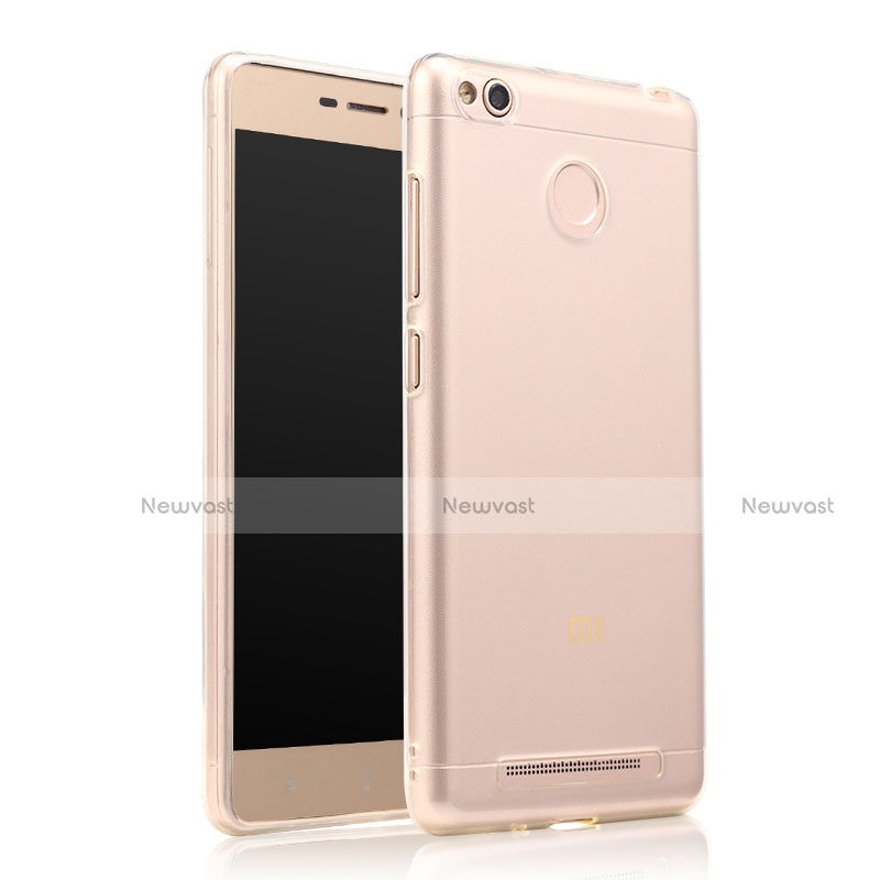 Ultra-thin Transparent TPU Soft Case T07 for Xiaomi Redmi 3 High Edition Clear