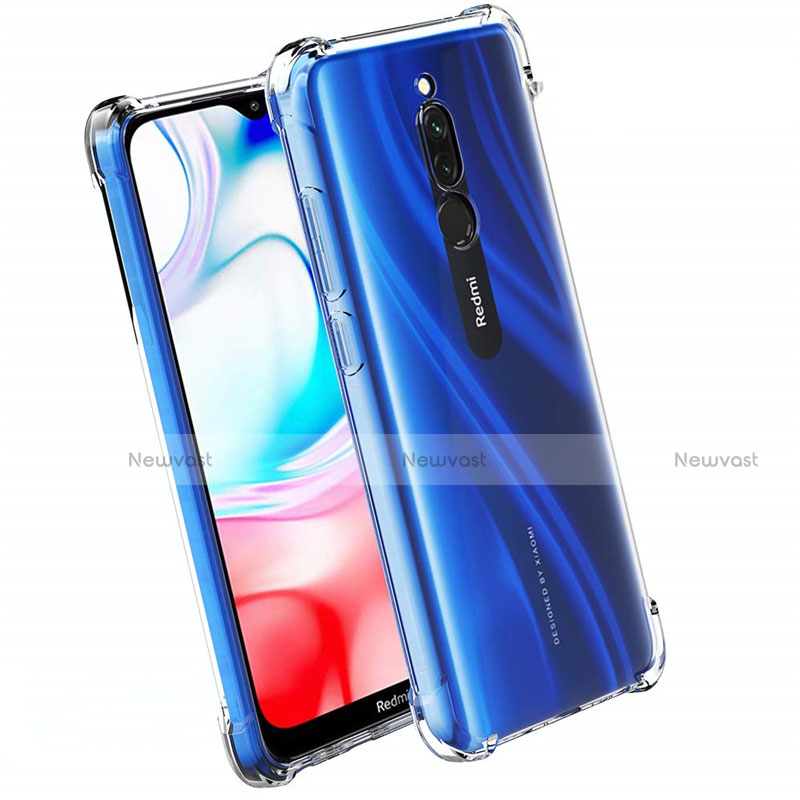 Ultra-thin Transparent TPU Soft Case T07 for Xiaomi Redmi 8 Clear