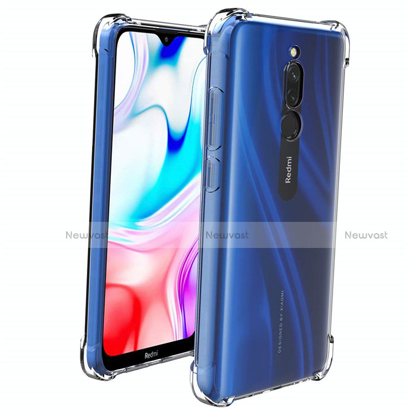 Ultra-thin Transparent TPU Soft Case T07 for Xiaomi Redmi 8 Clear