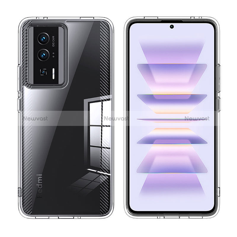 Ultra-thin Transparent TPU Soft Case T07 for Xiaomi Redmi K60 Pro 5G Clear