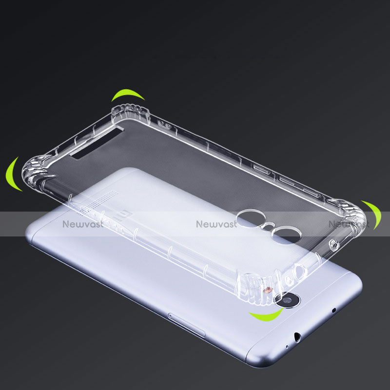 Ultra-thin Transparent TPU Soft Case T07 for Xiaomi Redmi Note 3 MediaTek Clear