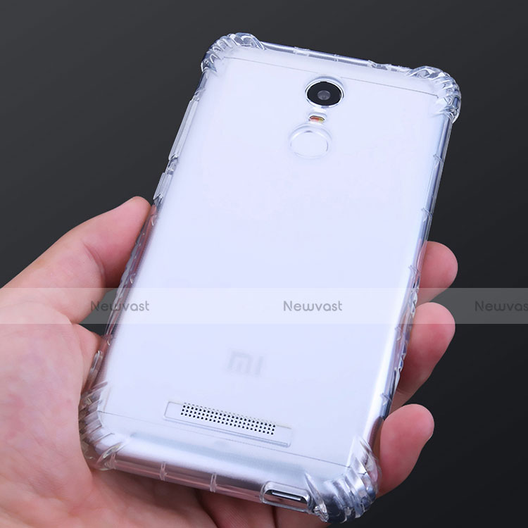 Ultra-thin Transparent TPU Soft Case T07 for Xiaomi Redmi Note 3 MediaTek Clear