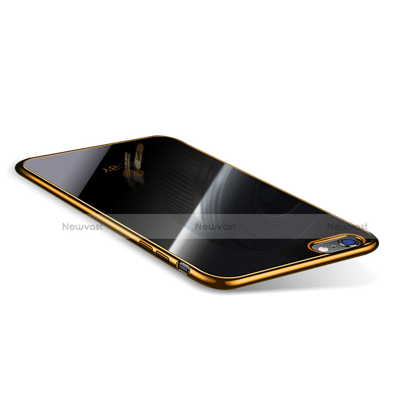 Ultra-thin Transparent TPU Soft Case T08 for Apple iPhone 6 Plus Gold