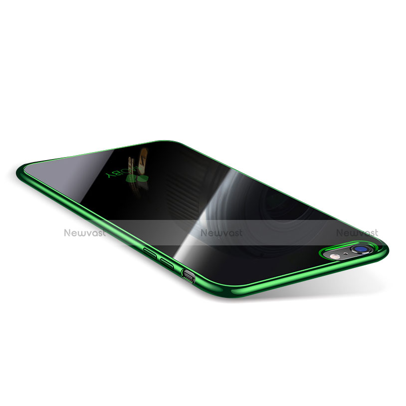 Ultra-thin Transparent TPU Soft Case T08 for Apple iPhone 6 Plus Green