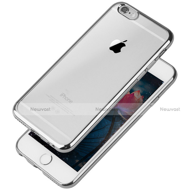 Ultra-thin Transparent TPU Soft Case T08 for Apple iPhone 6 Silver