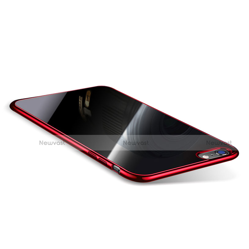 Ultra-thin Transparent TPU Soft Case T08 for Apple iPhone 6S Plus Red