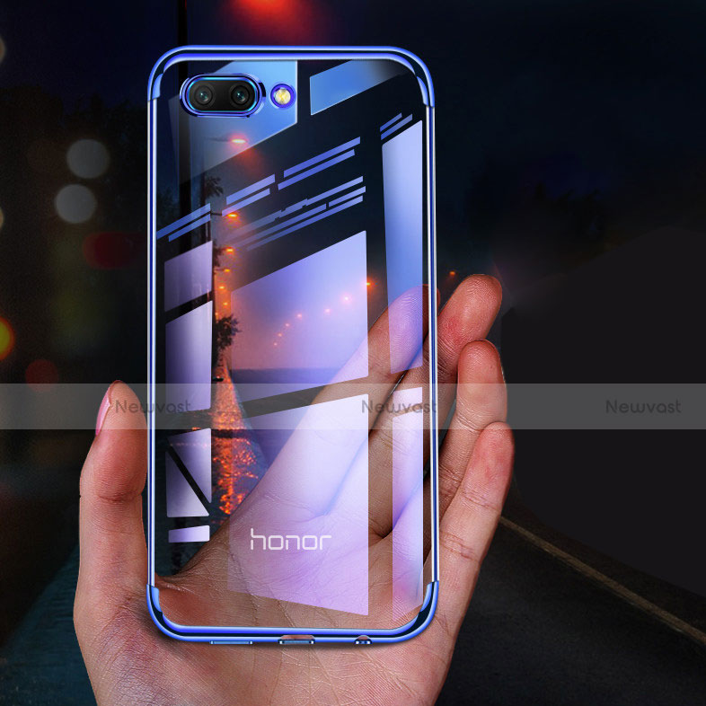 Ultra-thin Transparent TPU Soft Case T08 for Huawei Honor 10 Blue