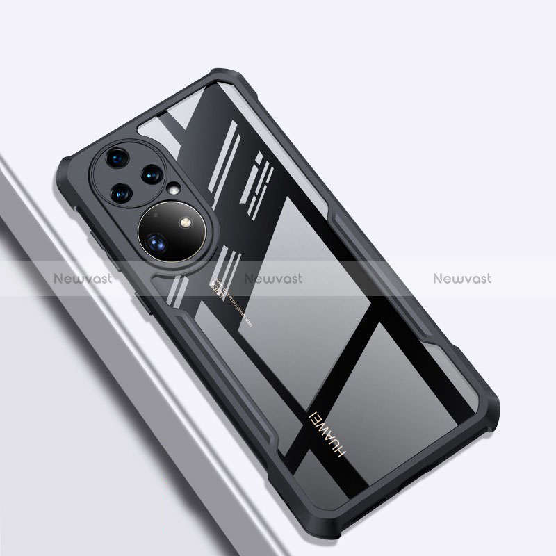 Ultra-thin Transparent TPU Soft Case T08 for Huawei P50 Pro Black