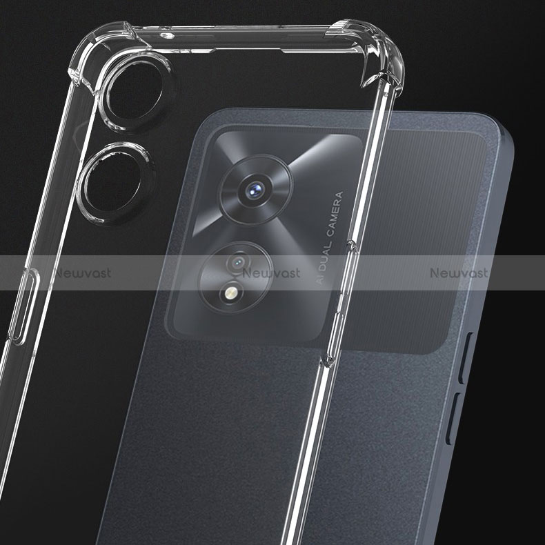 Ultra-thin Transparent TPU Soft Case T08 for Oppo A1 5G Clear