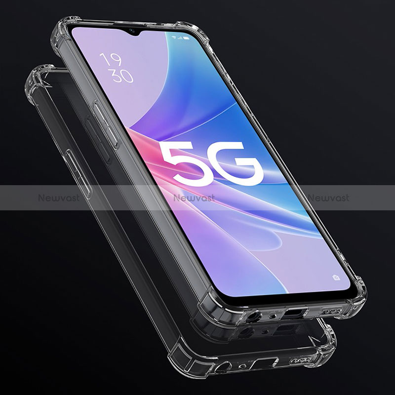 Ultra-thin Transparent TPU Soft Case T08 for Oppo A1 5G Clear